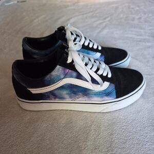 Vans Kyle Walker Blk Blue Tie Dye Suede Shoes Sneakers M6.5 W8 Galaxy